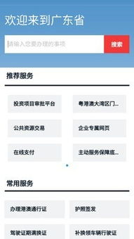 廣東政務服務網HD 一站式政務服務的移動神器